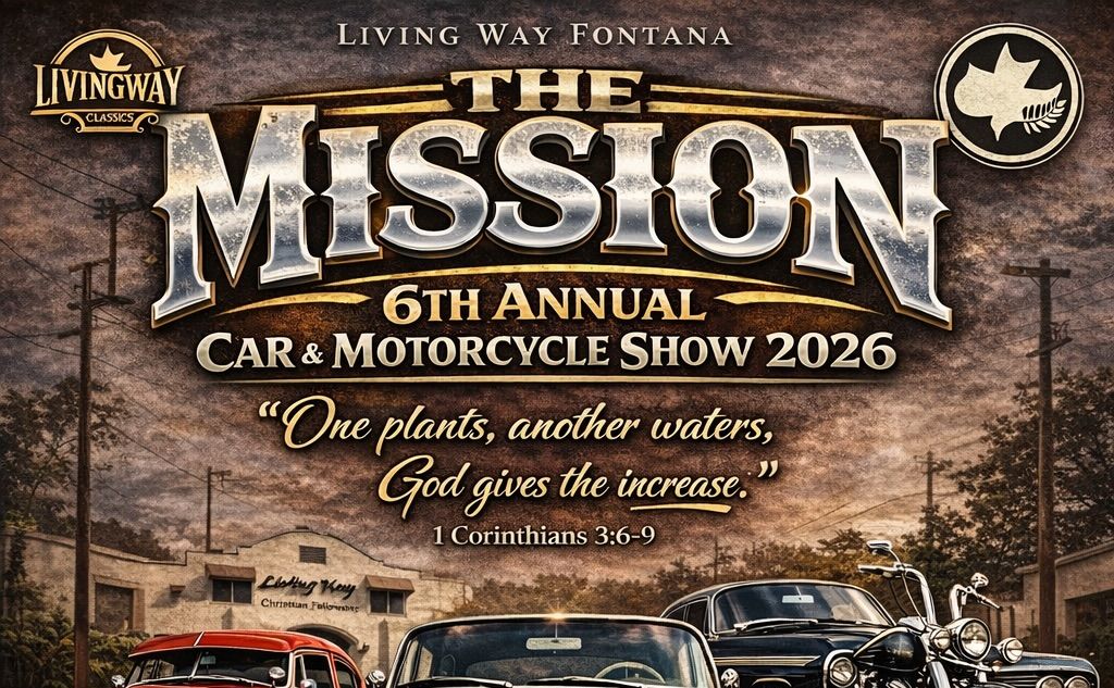 The Mission Car And Motorcycle Show partial flyer June 2026